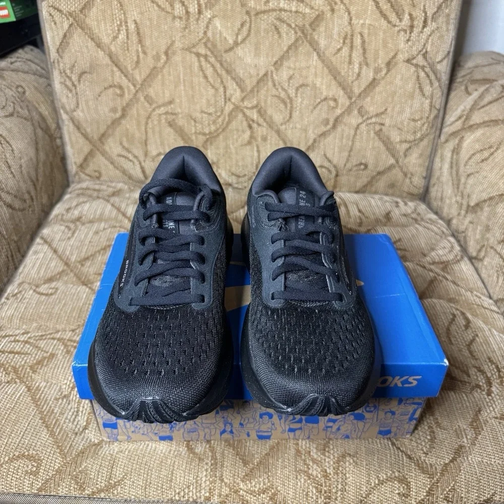 Brooks Women's Adrenaline GTS 24 Road-Running Shoes Black/Black/Ebony‎ Size 6B - Picture 5 of 9